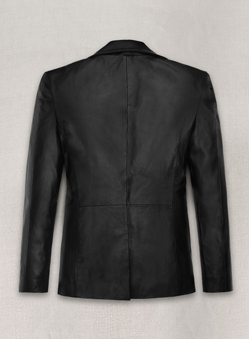 Back View Harry Styles Leather Blazer