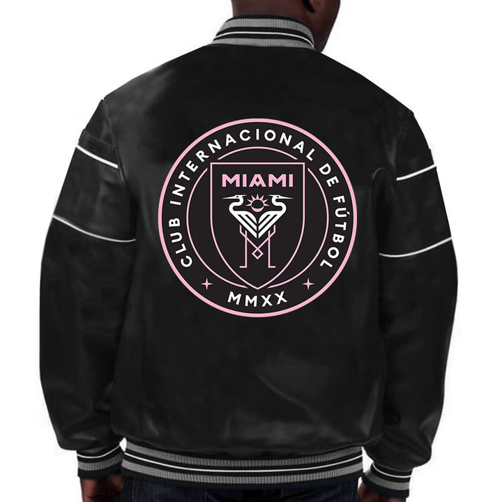 Premium quality leather jacket for Inter Miami CF supporters in United State Market