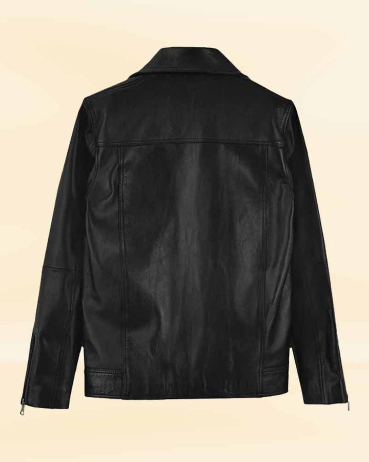 Eddie Redmayne Biker Style Leather Jacket in United state market