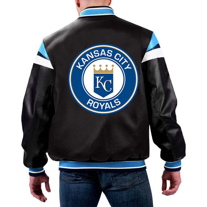 MLB Kansas City Royals leather jacket in USA]