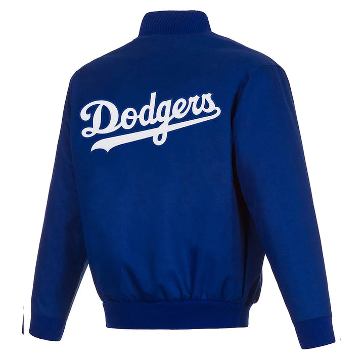 Back View Los Angeles Dodgers Wool Jacket