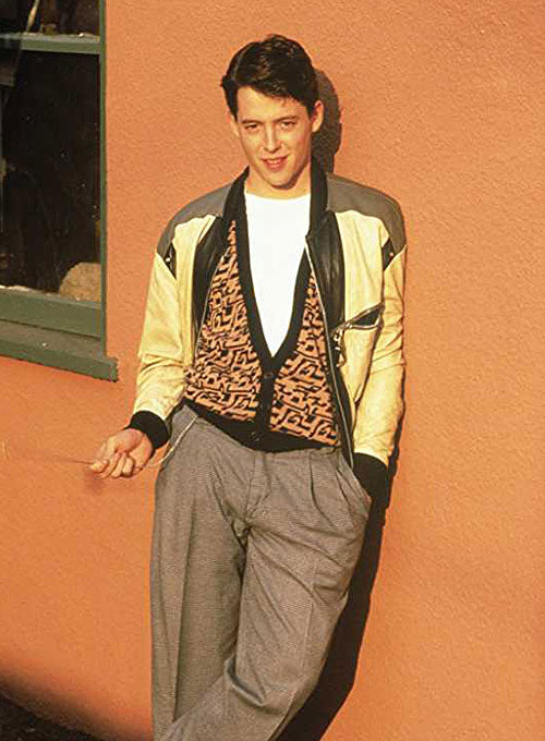 Matthew Broderick Ferris Bueller's Day Off White Leather Jacket