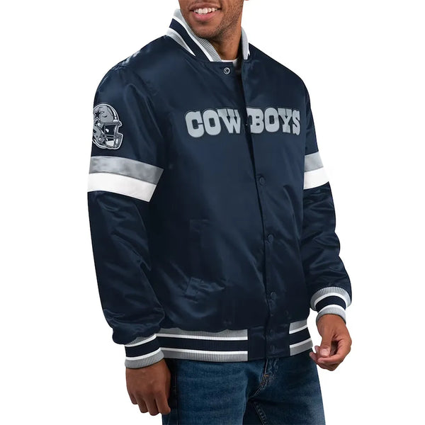 NFL Dallas Cowboys Satin Jacket For Men and Women