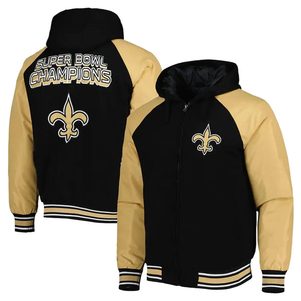 NFL New Orleans Saints Wool Jacket for Men and Women