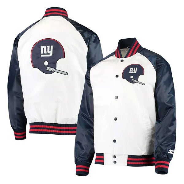 NFL New York Giants Satin Jacket for Men and Women