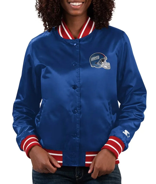 NFL NY Satin Jacket for Men and Women