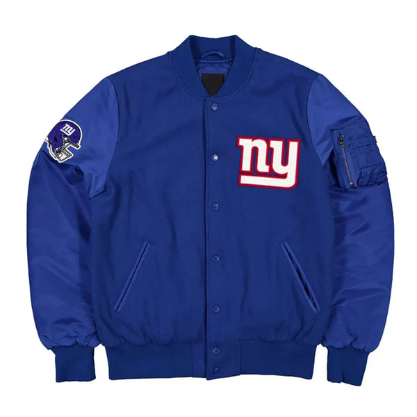 NFL New York Giants Varsity Jacket Men and Women