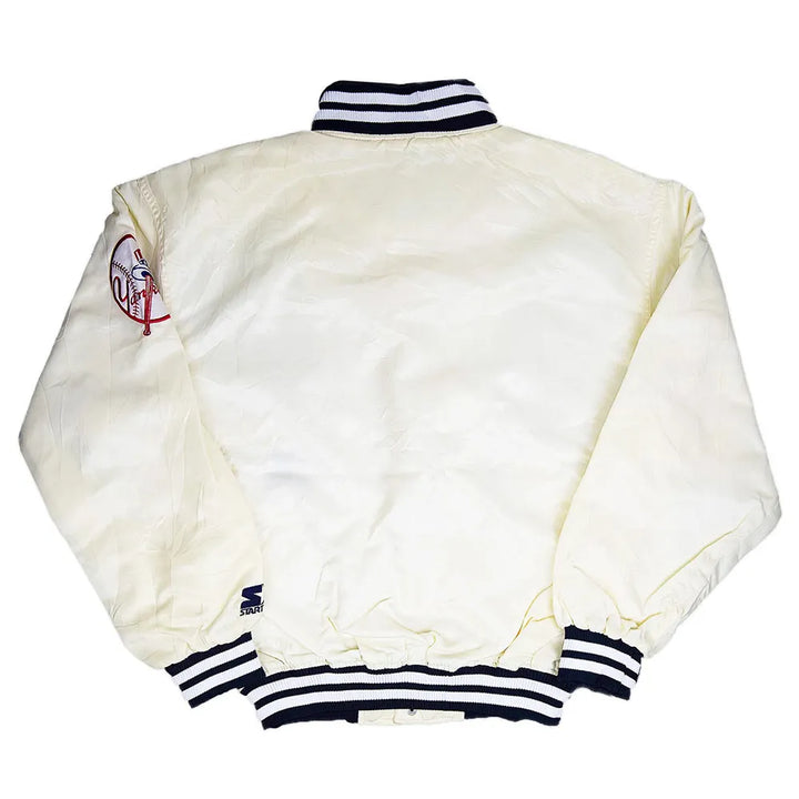 New York Yankees 90s White Jacket Front View in USA