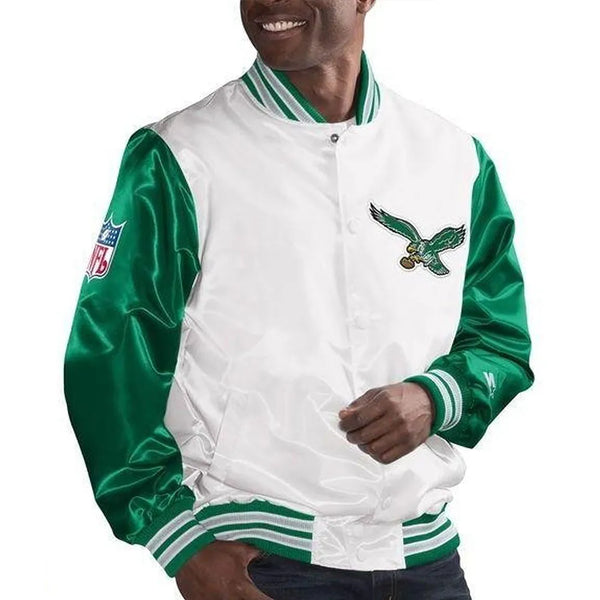 NFL Philadelphia Eagles Satin Jacket for Men and Women