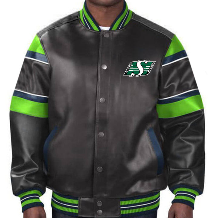 Official CFL Saskatchewan Roughriders jacket with logo in USA