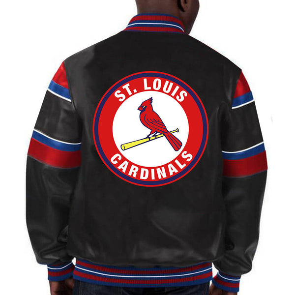 MLB St Louis Cardinals Leather Jacket For Men and Women