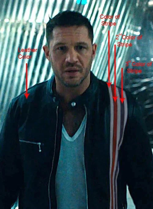 Sleek and Stylish: Tom Hardy Leather Jacket from Venom 2 in France style