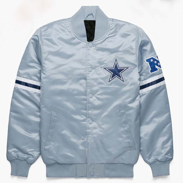 NFL Dallas Cowboys satin bomber varsity jacket in USA