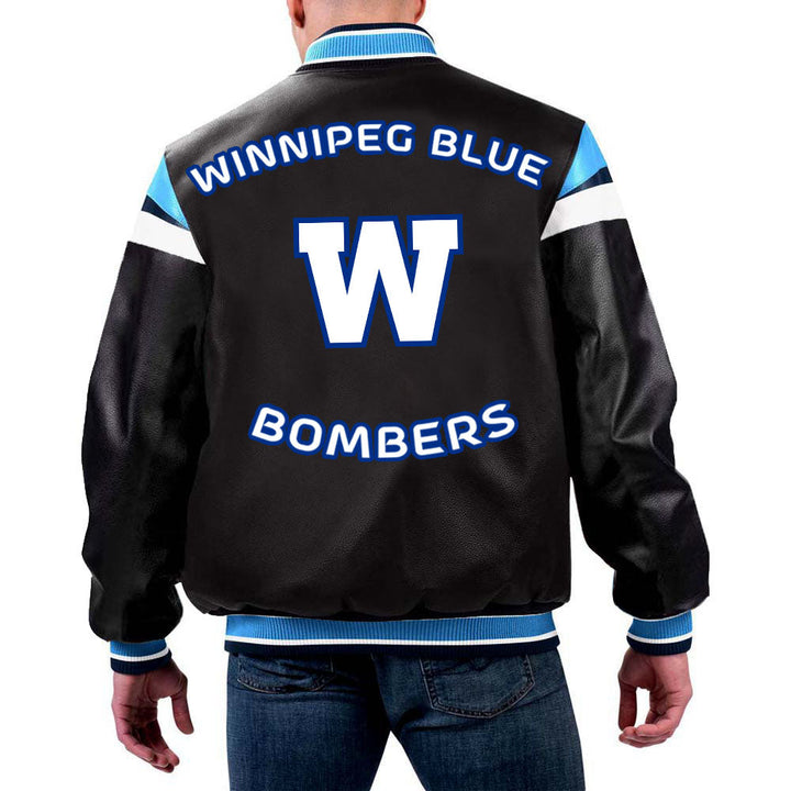 CFL Winnipeg Blue Bombers Varsity Jacket by The Pricy in USA