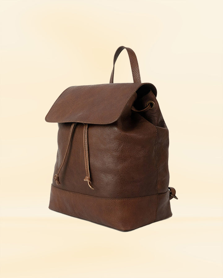 Stylish leather backpack for everyday use USA style