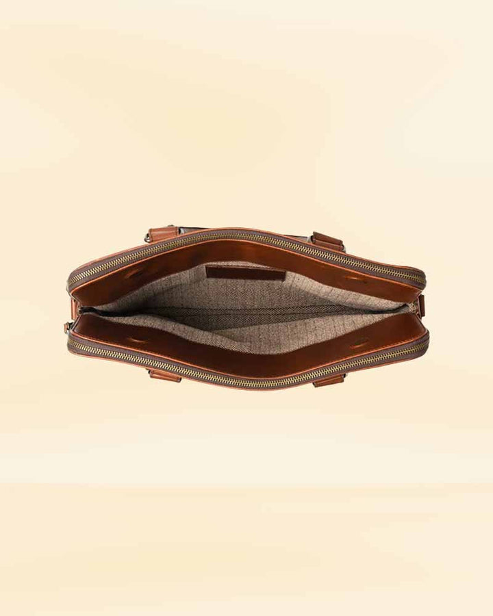 Our leather attache, perfect for the American market