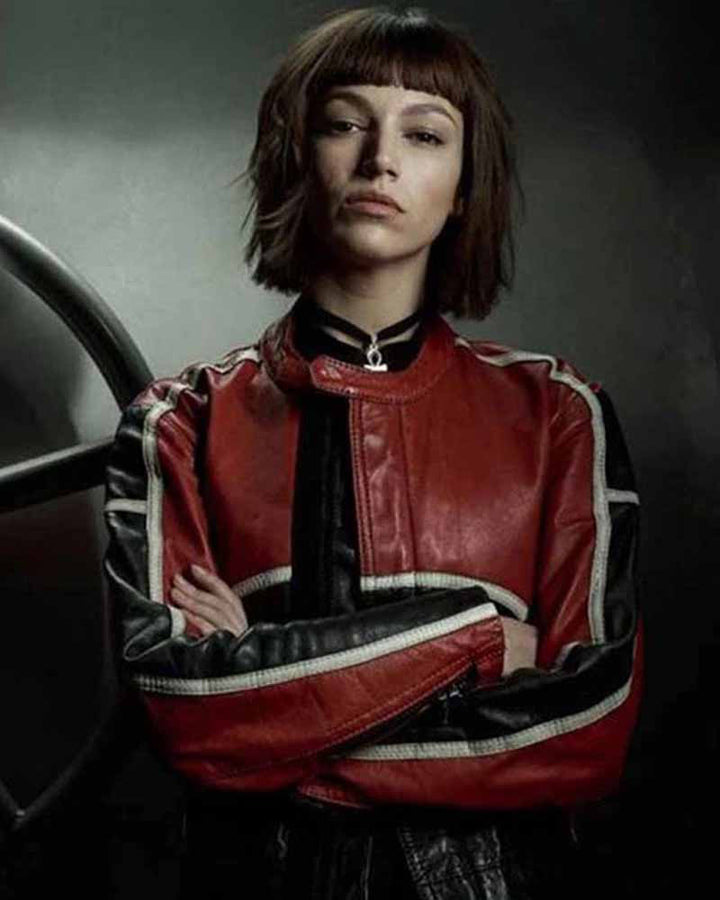 Sleek and stylish leather jacket for women