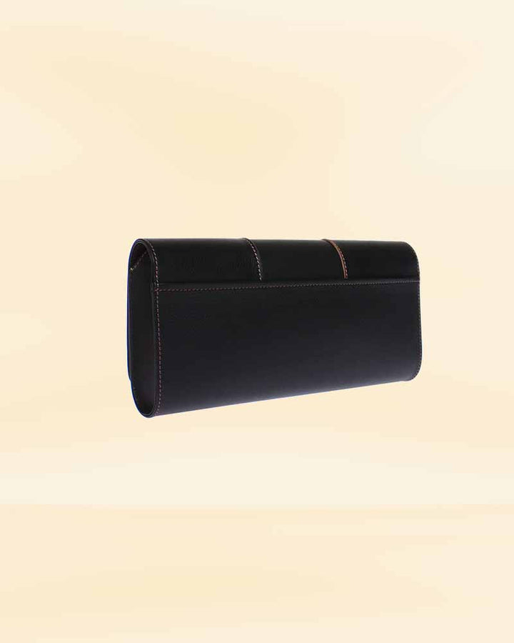 Stylish The Noir Nostalgia leather clutch purse in USA