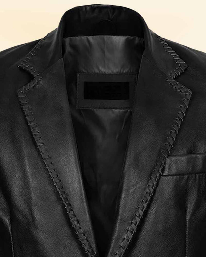 Elegant and stylish medieval leather blazer, now available in the USA