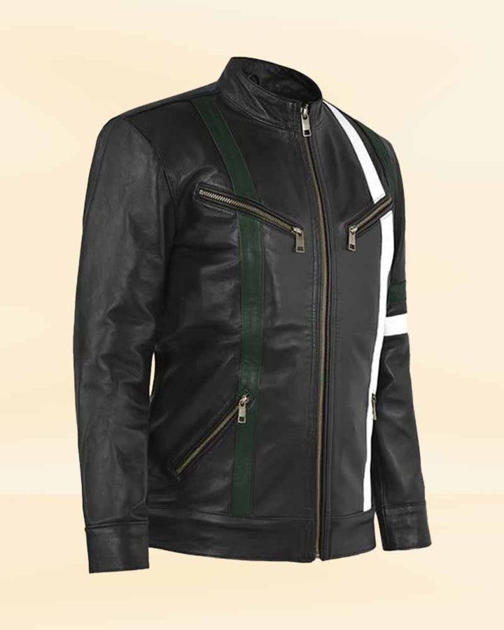 Edgy jacket with a sleek and modern design USA style