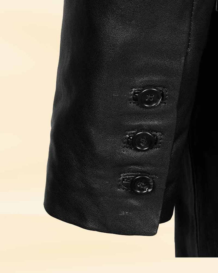 Add a touch of history to your look with a medieval leather blazer made in the USA