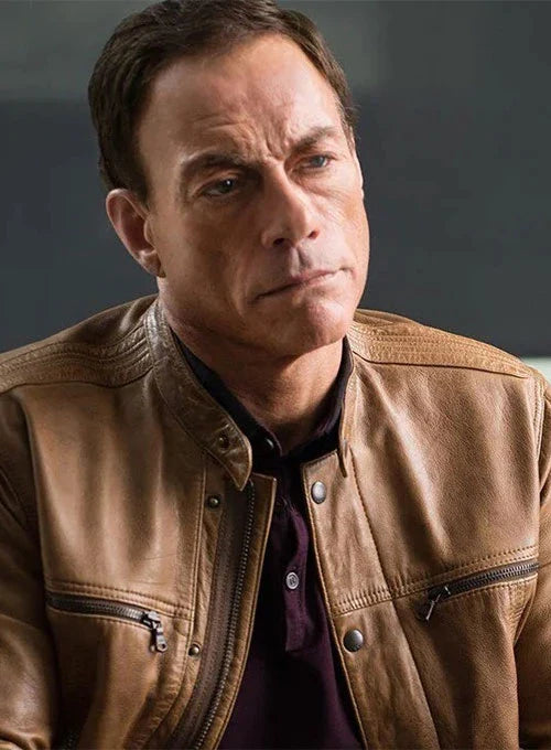 Leather Jacket Worn by Jean Claude Van in Johnson Season in American style