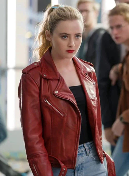 The edgy and stylish leather jacket worn by Kathryn Newton in Freaky. in United state market
