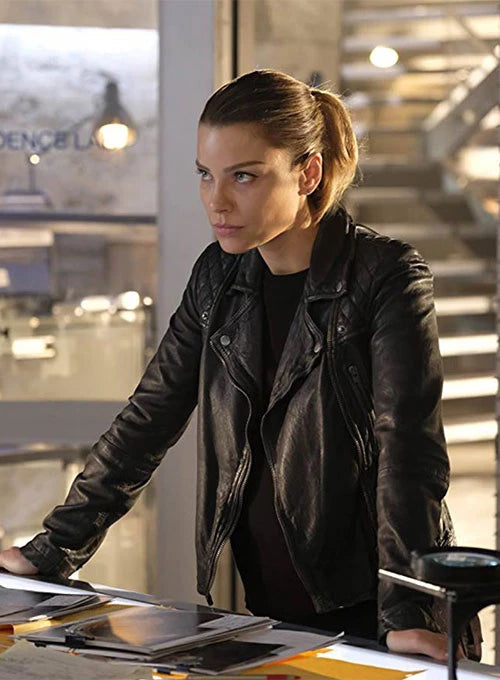 Upgrade your wardrobe with Lauren German's chic jacket from Lucifer in American style